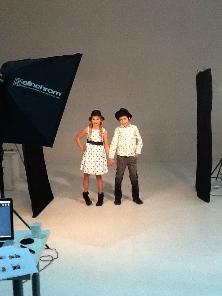 The DeSmet Family Worldwide Ella's first modeling gig!