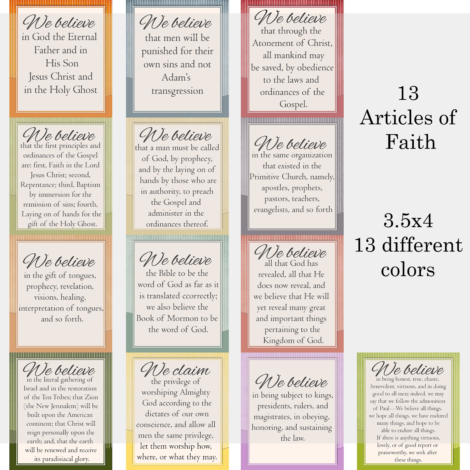 What Are The 12 Articles Of Faith
