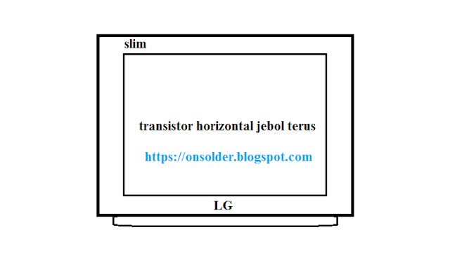Cara Memperbaiki TV LG slim Transistor Horizontal Jebol Terus