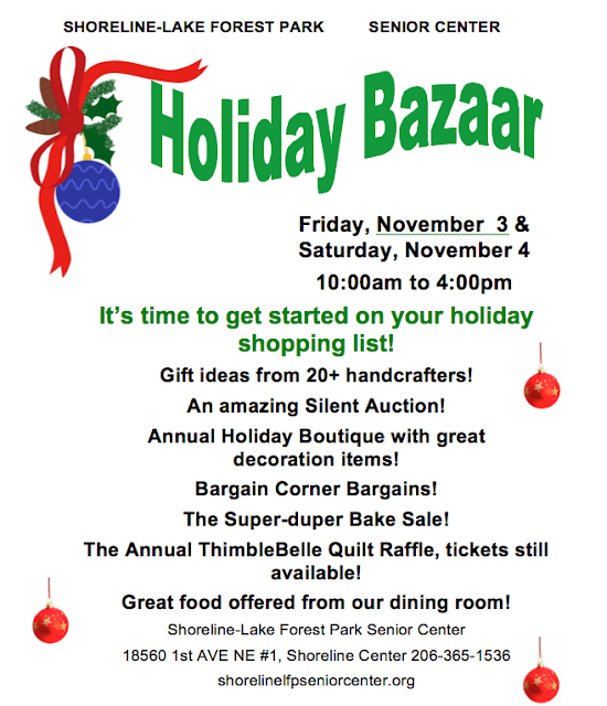 Shoreline Area News Holiday Bazaar at Senior Center Friday and Saturday