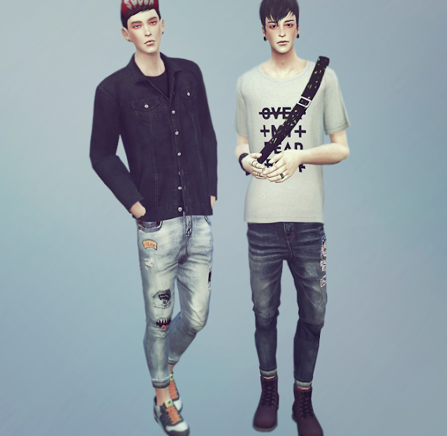 Sims 4 CC's - The Best: Jeans for men by KK's Sims