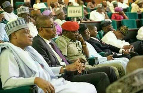 unnamed Photo: President Buhari's Ministers reportedly caught sleeping during the 2017 budget presentation