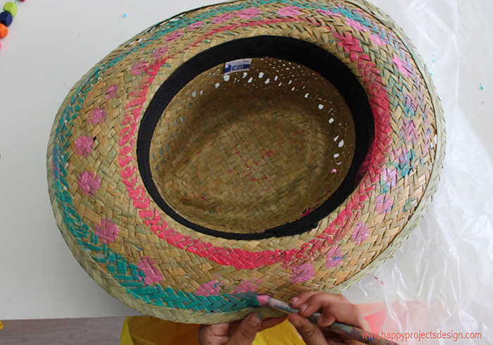 pintar Sombrero de paja 