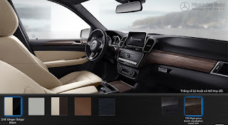 Màu ngoại thất Mercedes GLE 400 4MATIC Exclusive 2018 Nội thất Mercedes GLE 400 4MATIC Exclusive 2018 màu Vàng Ginger/Nâu Espresso 215