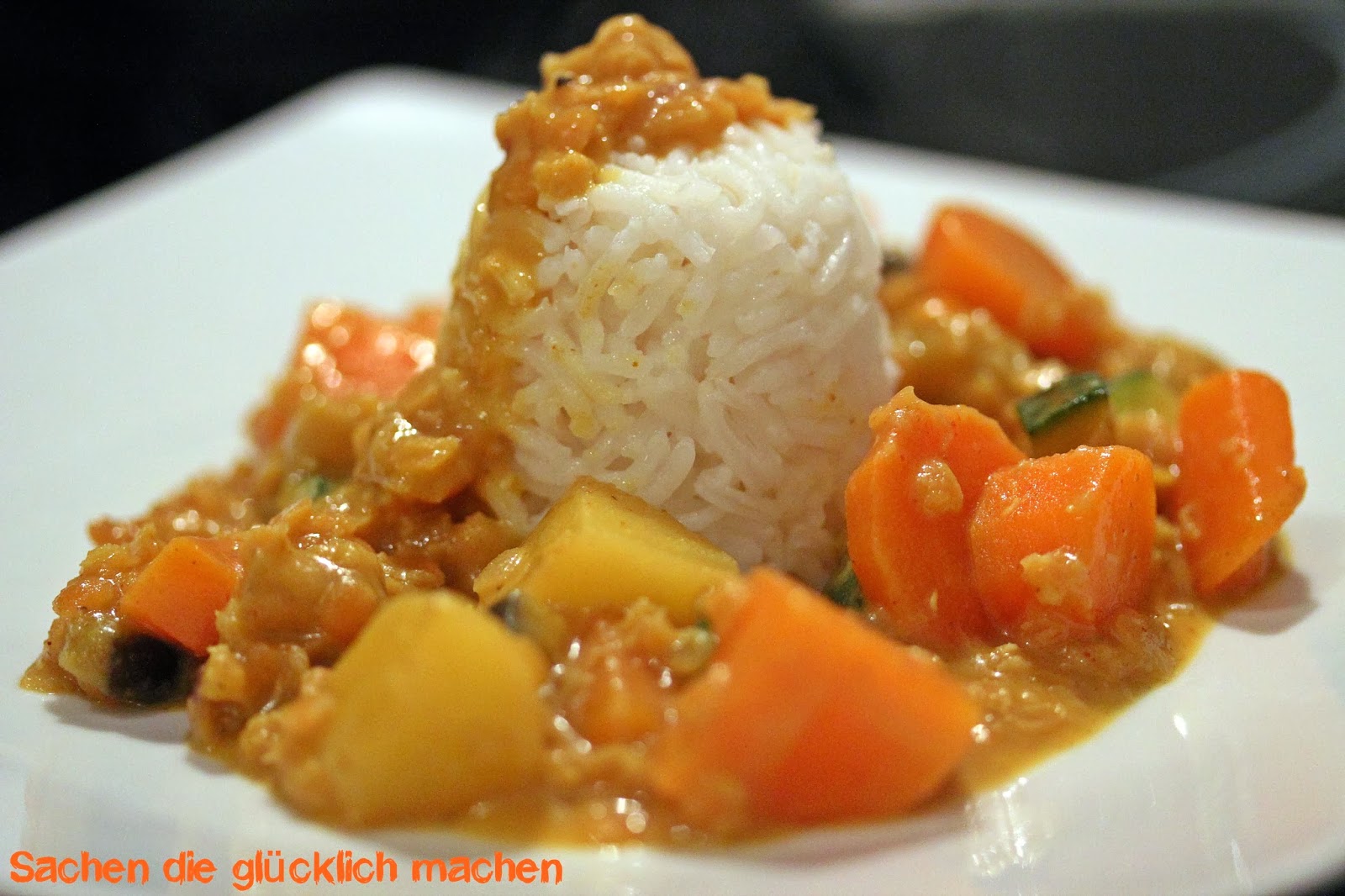 Sachen die glücklich machen: Curry indisch, vegan