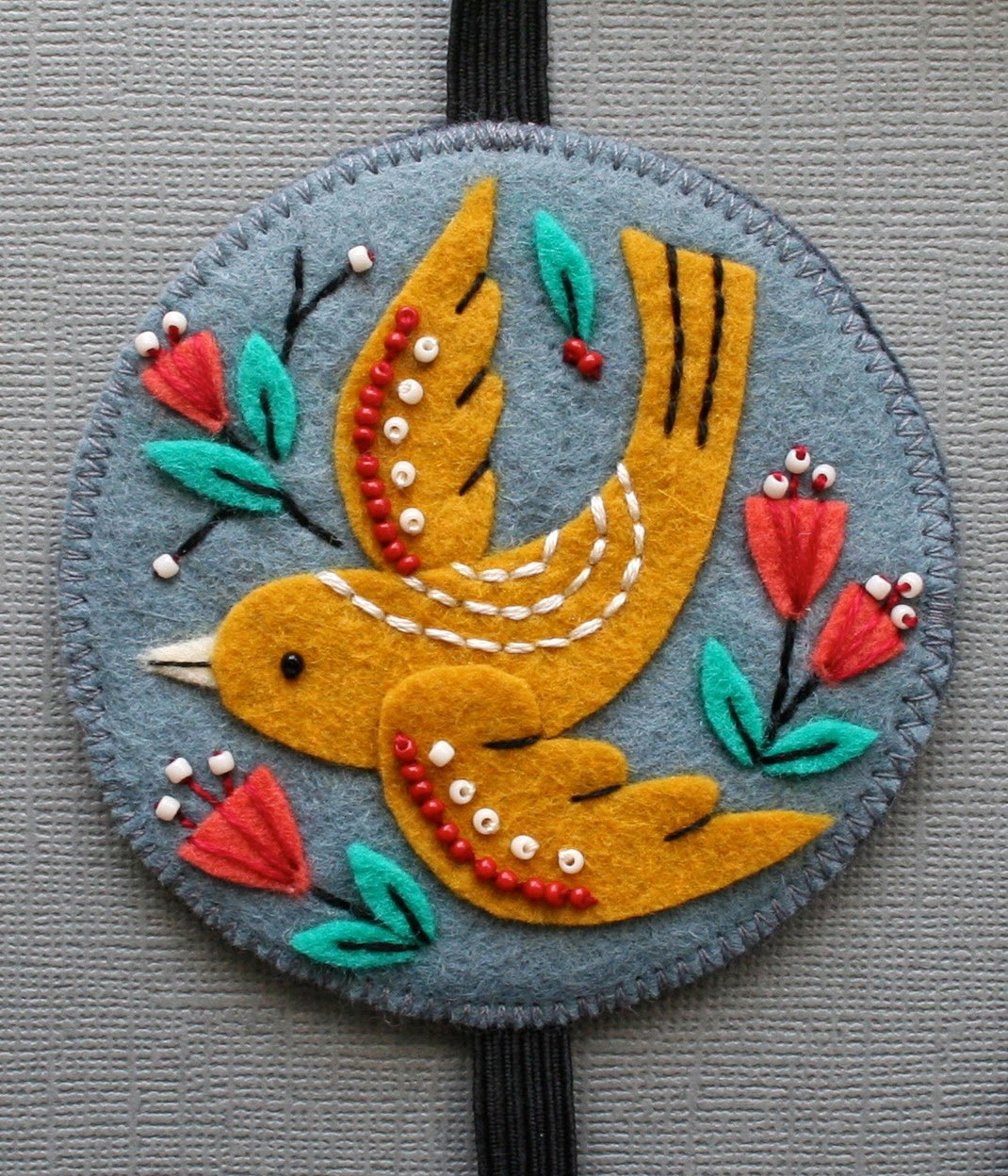 mmmcrafts felt bookmark for Robyn