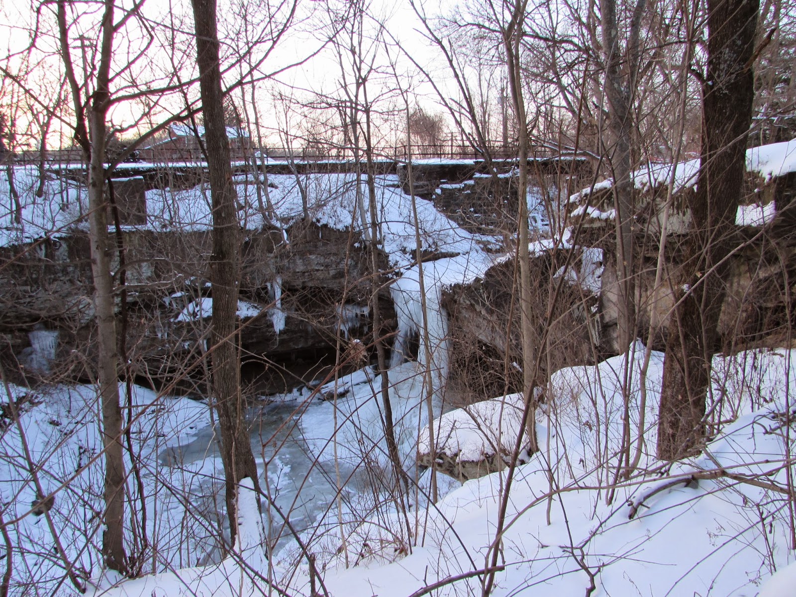 Snowy Drive Part 5 Homewood Falls, Buttermilk Falls Park, Beaver