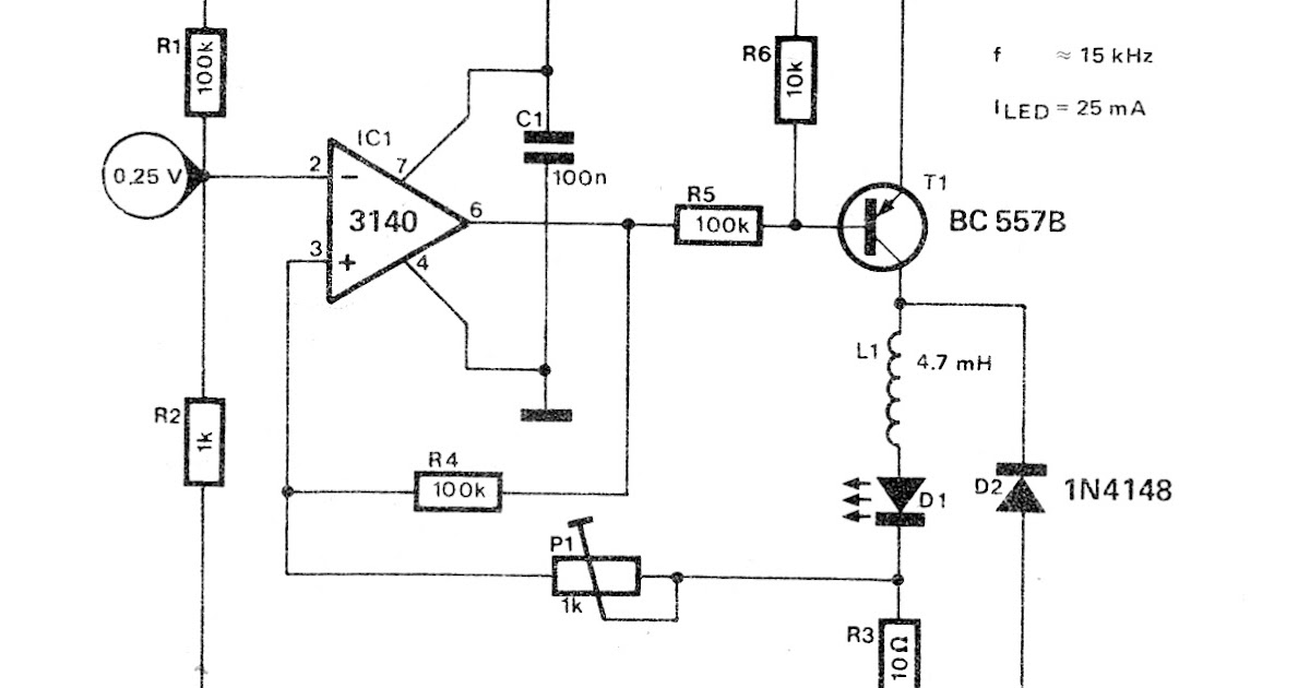 Economical Switching LED Driver Circuit ~ Fast Diagrams