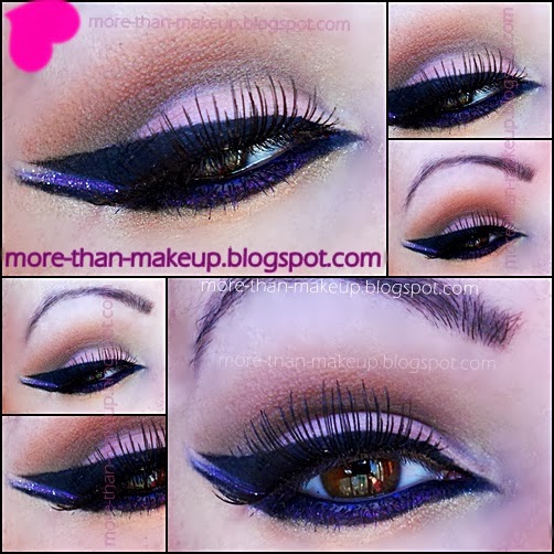 MORE THAN MAKEUP Arabic makeup tutorial (purple,black and pink) Tutorial trucco arabo (viola