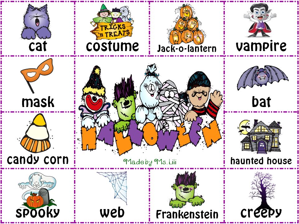 It�s Always a Picnic in 4th. Grade Halloween Words