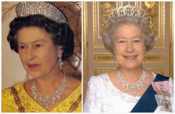 From Her Majesty's Jewel Vault: The Diamond Chandelier Drop Demi-Parure