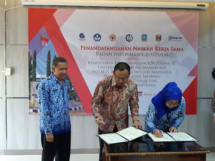 Pemkab Tanggamus MoU dengan Badan Informasi Geospasial
