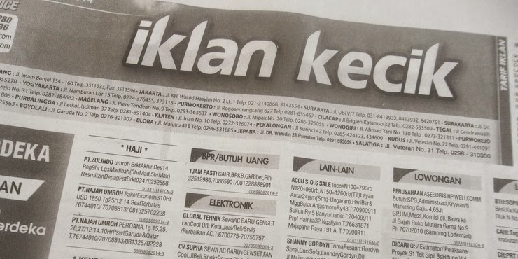 Info Kerja Iklan Kecik Lowongan Kerja Suara Merdeka Terbaru Hari
