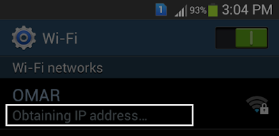 حل مشكلة Obtaining IP Address حل مشكلة Obtaining IP Address