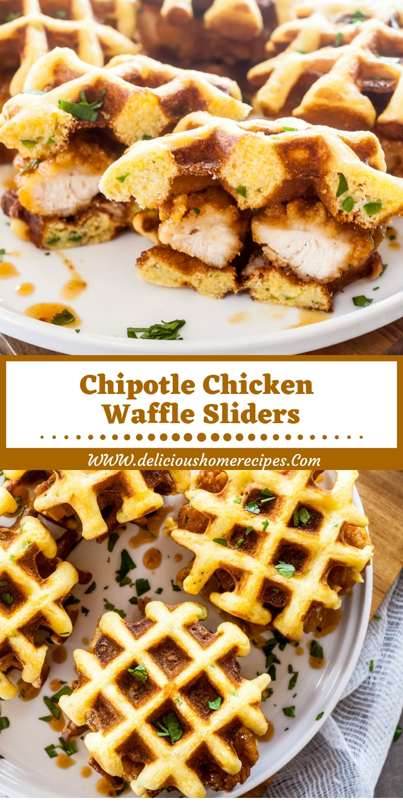 Chipotle Chicken Waffle Sliders Chipotle Chicken Waffle Sliders