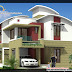 2035 Sq. Ft 4 Bedroom Contemporary Villa Elevation and Plan