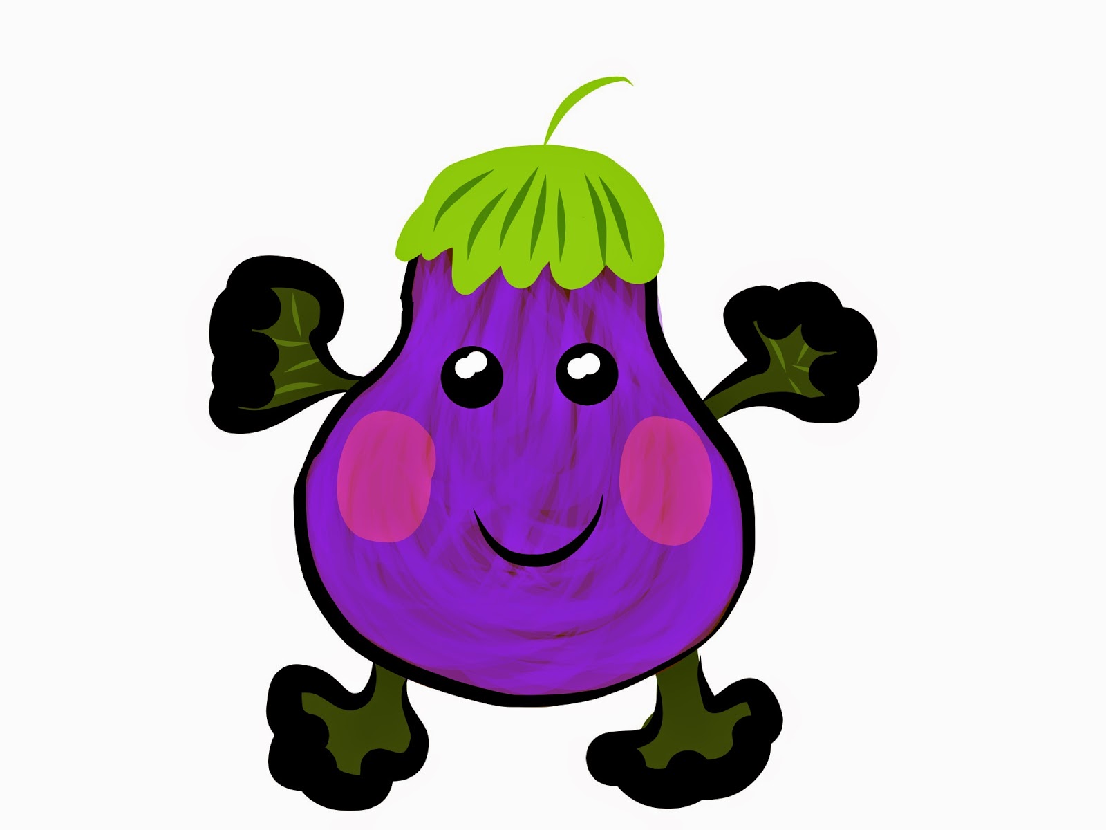 Graphics, Emoji, Art Clipart and Illustration New, original, Eggplant