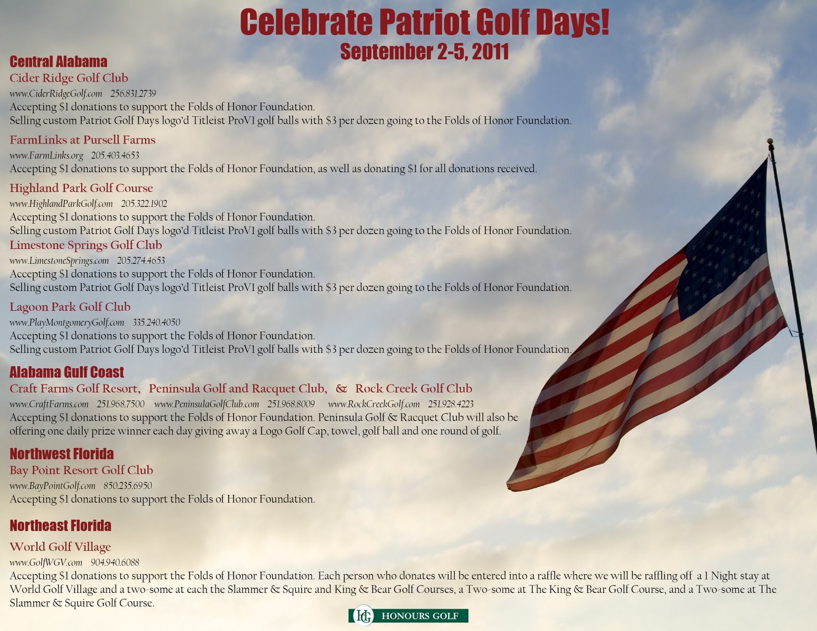 Honours Golf Blog and News