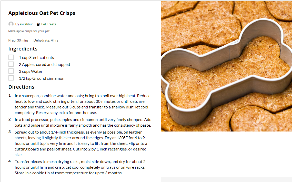 Dehydrating Made Simple Recipe Blog Pet Treats