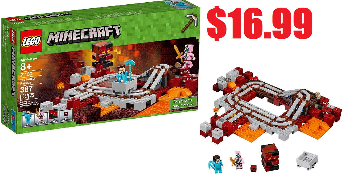 lego minecraft the nether railway