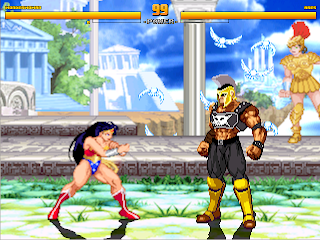 Superheroes 2000 Mugen v4 WonderWoman vs Ares