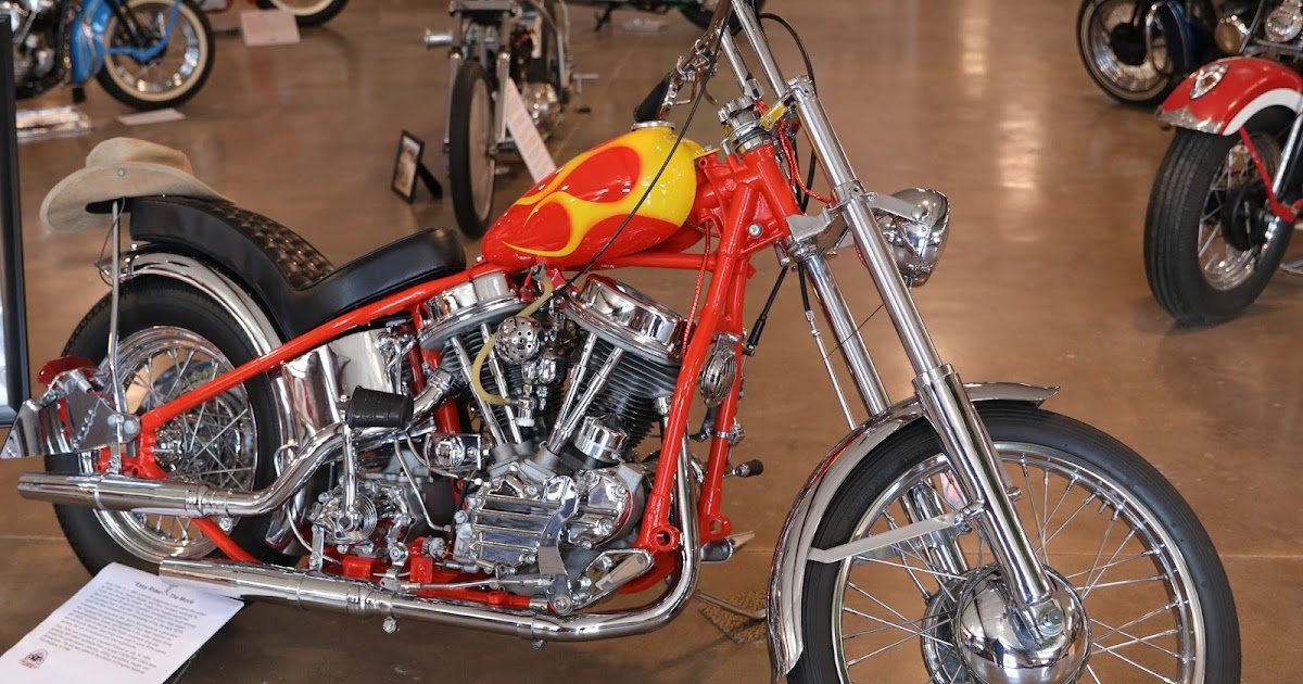 OldMotoDude Easy Rider "Billy" Tribute Bike on display at the St
