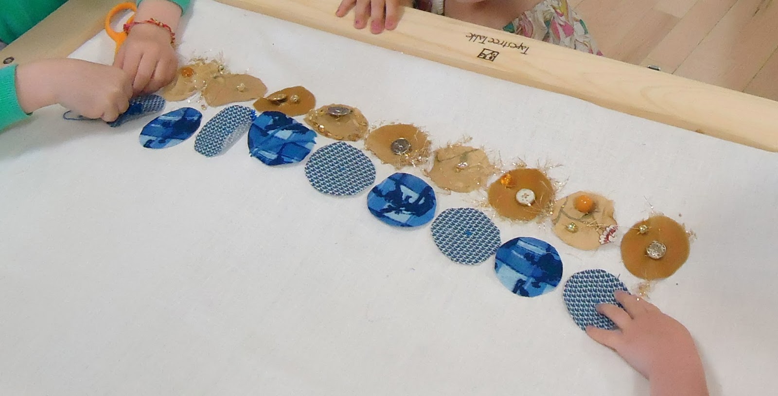 To the Lesson! Sewing Together on the Tapestry Table