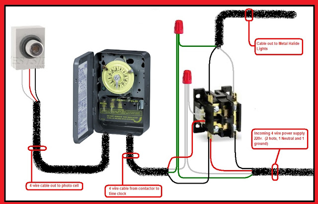 Photocell Lighting Contactor Wiring Diagram | Elec Eng World