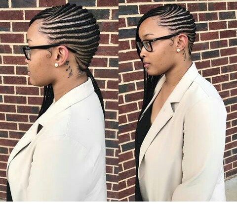 10 Gorgeous Side Ghana Braids See Beautiful Pictures