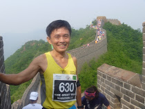 Cheow Ju scales the Great Wall of China on 19 May 2012