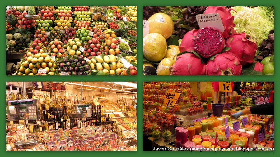 Mercado de la Boquería. Colores que se pueden comer y beber