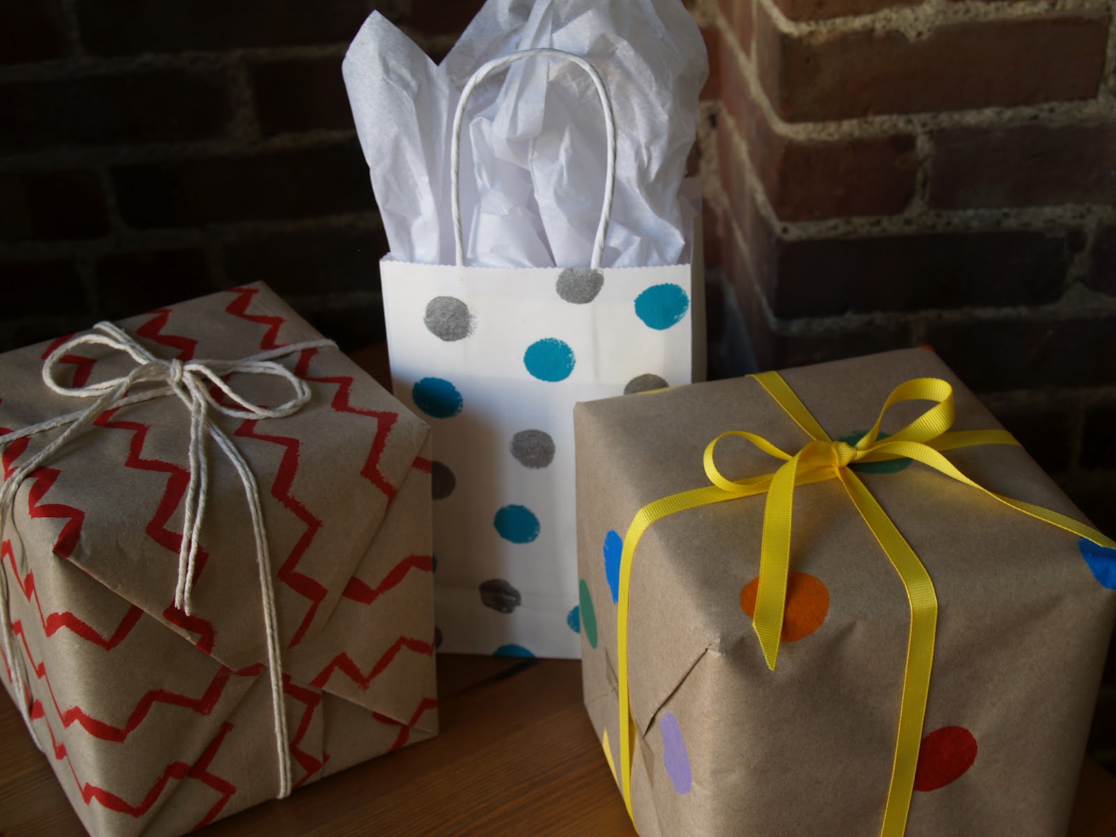 Persimmon and Peach DIY Wrapping Paper