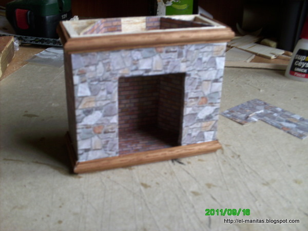 el mundo de las manualidades y la artesanía: tutorial de chimenea completo