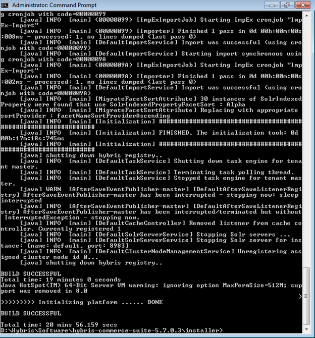 SAP Hybris Hybris installation 5.6 and above versions