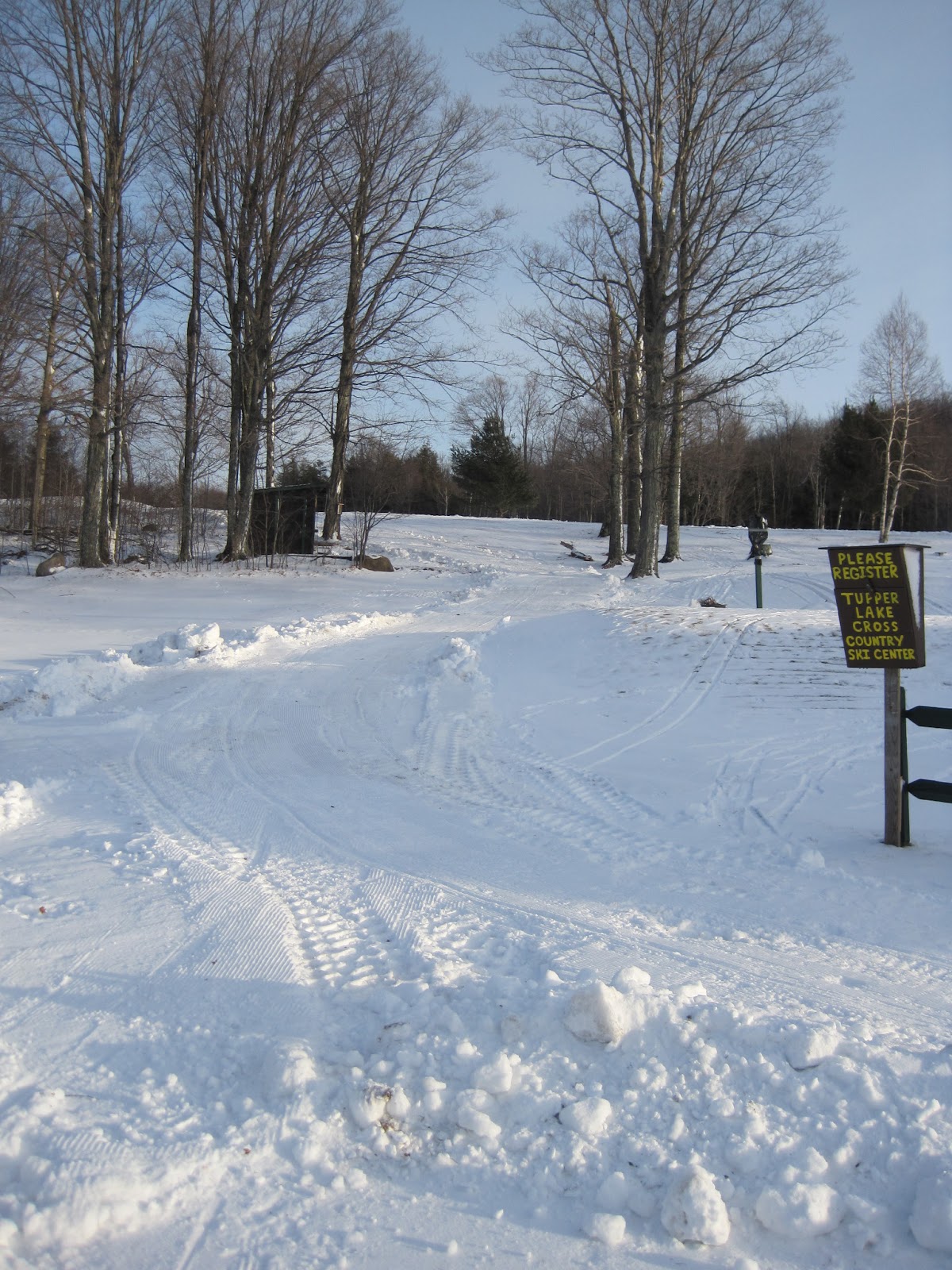 Skiing and Snowshoeing at the Tupper Lake Country Club to Big Tupper