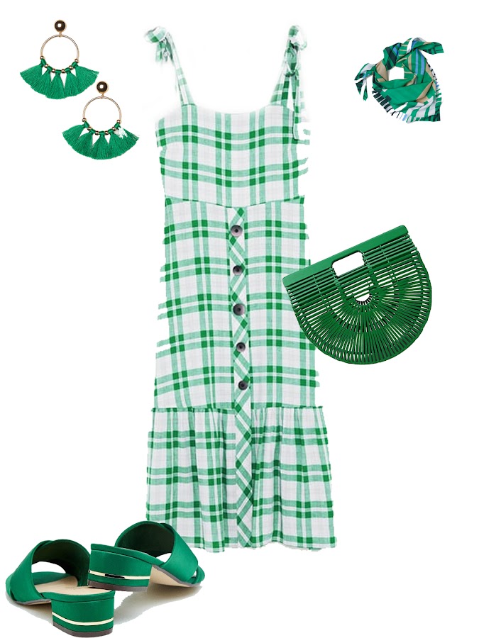 Green summer outfit