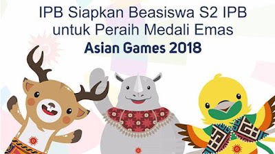 Asian Games 2018, IPB Siapkan Beasiswa S2 Untuk Atlet Peraih Medali Emas