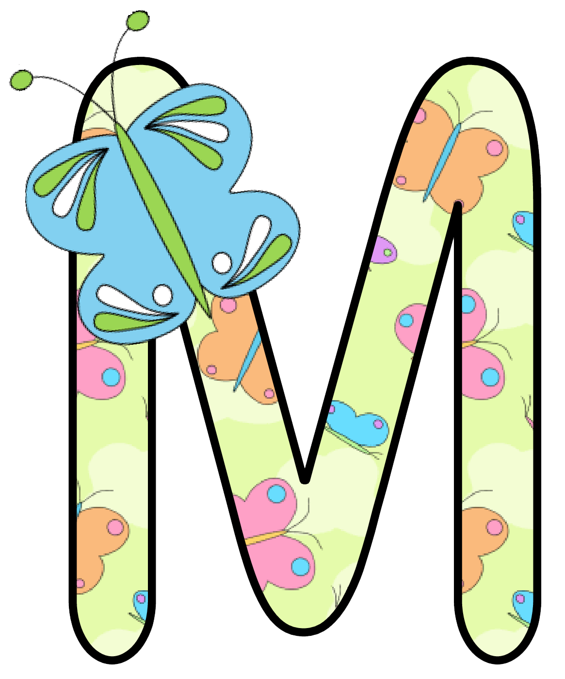 Abecedario con Mariposas. Alphabet with Butterflies. Oh my Alfabetos!