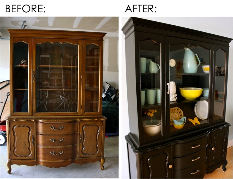 the new chair; the china cabinet redo – MADE EVERYDAY