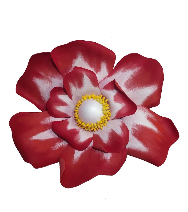 como hacer una flor en foami