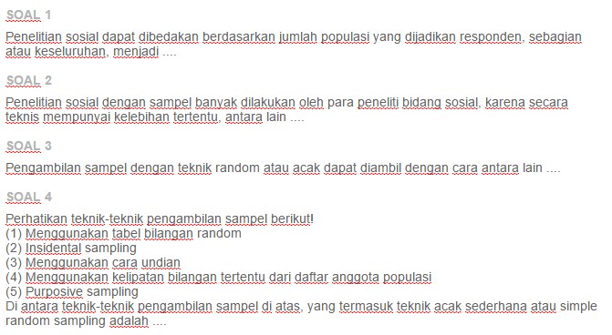 Contoh Soal Menentukan Subjek Penelitian Populasi Dan Sampel