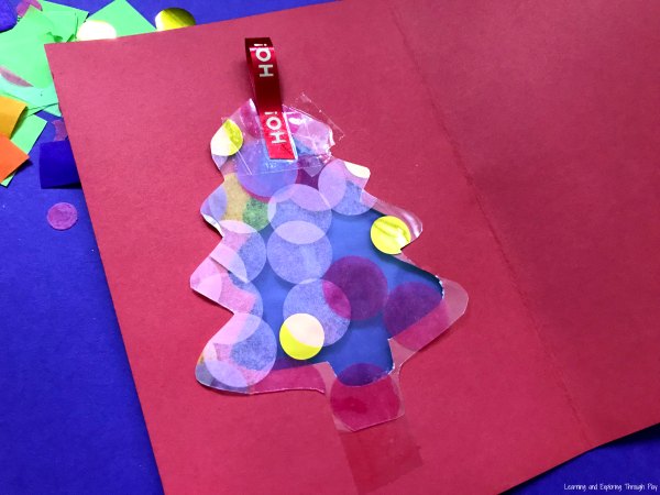 Christmas Tree Sun Catcher Card