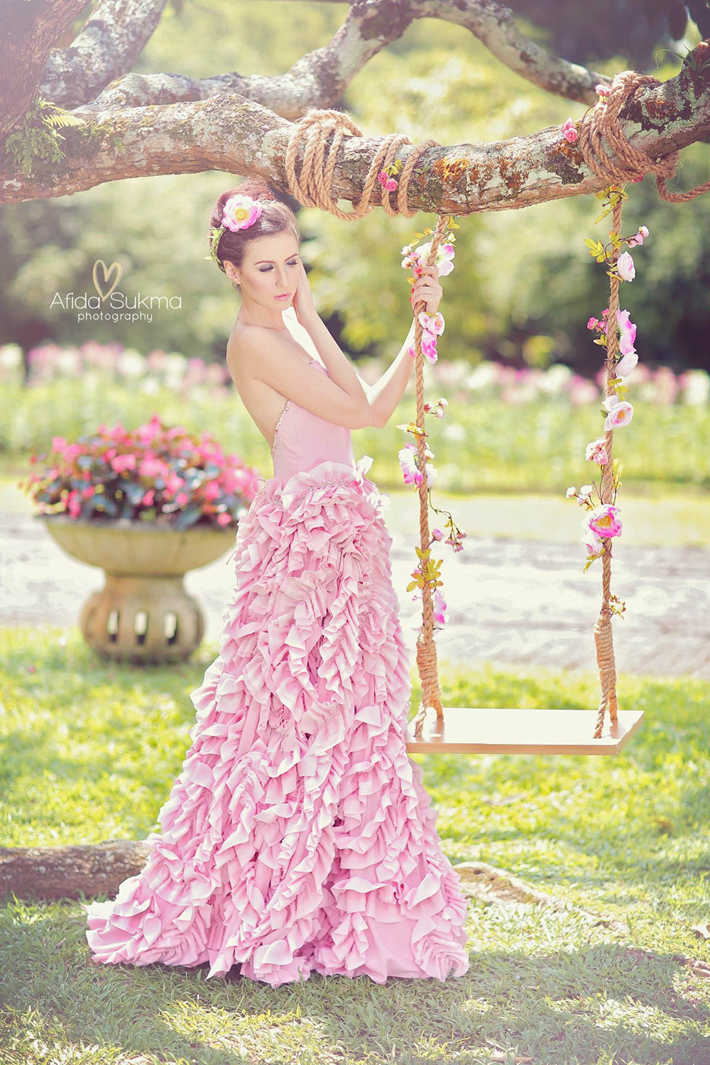 Afida Sukma Photography A Girl and her Pretty Flowers
