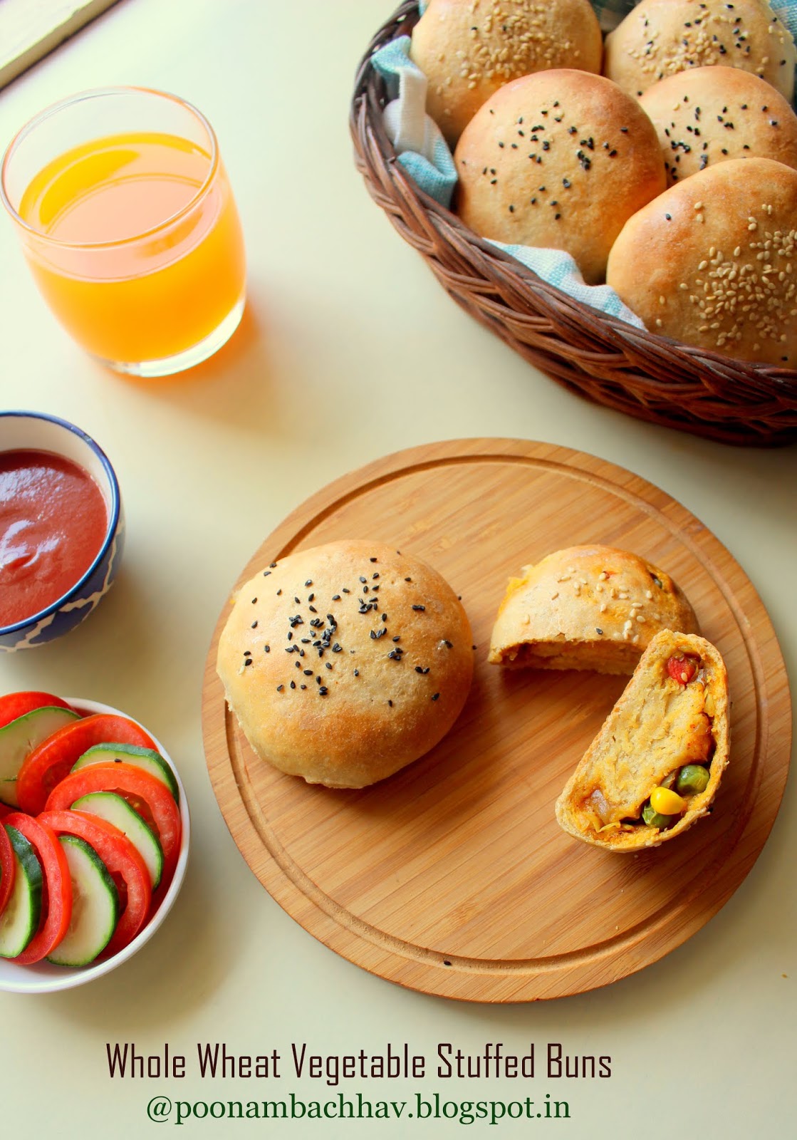 Annapurna Whole Wheat Vegetable Stuffed Buns
