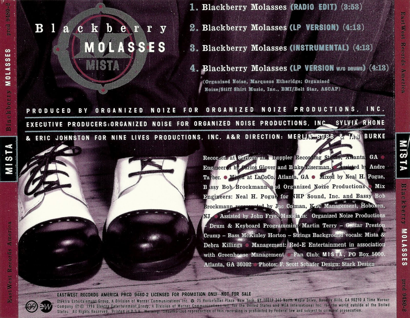 THE CRACK FACTORY MistaBlackberry_Molasses(Promo_CDS)1996Y2H_INT