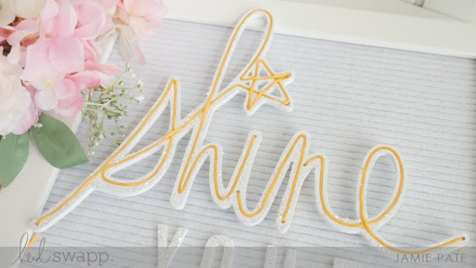 How To Sparkle and Shine with Heidi Swapp Neon Wall Words by Jamie Pate | @jamiepate for @heidiswapp