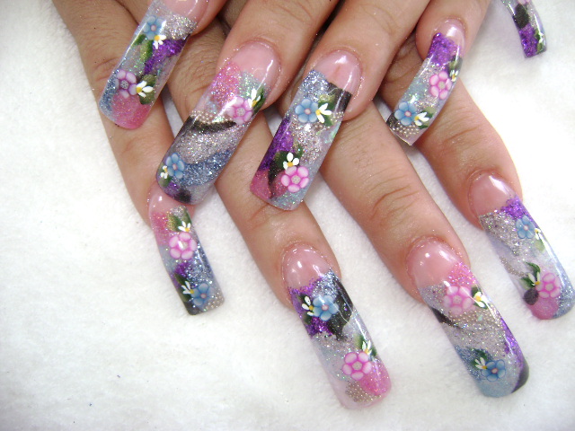 Nail Art Designs, Flower Nail Art Designs, Cute Nail Art