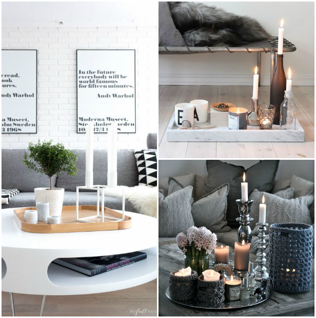 Decorar con bandejas, composiciones sencillas y bonitas