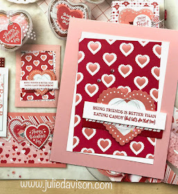 Stampin' Up! Heartfelt Valentine Day's Card CASE ~ January-June 2020 Mini Catalog ~ www.juliedavison.com