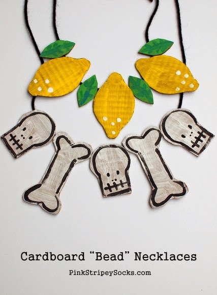 Make Cardboard Beaded Necklaces!